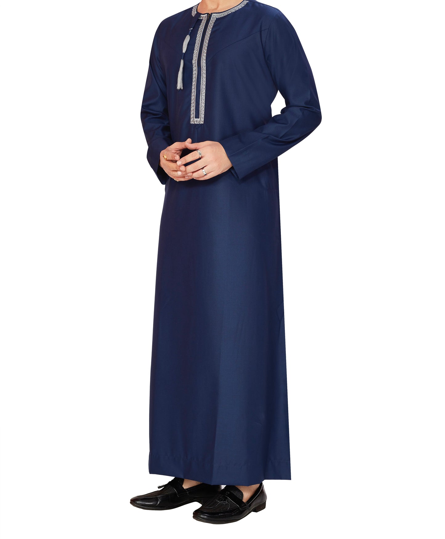 BIN DAWOOD OMANI THOBES. NAVY BLUE (SIZE 32 - 62)