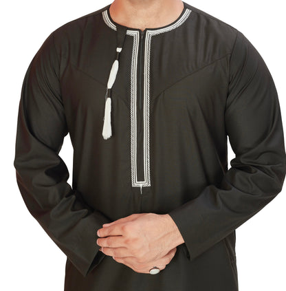 BD OMANI THOBES ARMY GREEN  (SIZE 52 - 62)
