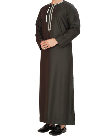 BD OMANI THOBES ARMY GREEN  (SIZE 52 - 62)
