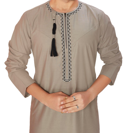 BD OMANI THOBES BEIGE  (SIZE 52 - 62)